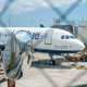 A JetBlue plane sits amid delays at Ft. Lauderdale, Florida